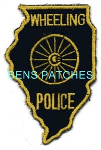 ILLINOIS,WHEELING POLICE 3 STATE SHAPED_wm